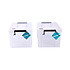 Handy Stackable Large White Storage Boxes With Click Lid - Set Of 2 Pieces - 5L Storage Capacity - Dimensions 26cm X 19cm X 16cm Handy Stackable Large White Storage Boxes With Click Lid - Set Of 2 Pieces - 5L Storage Capacity - Dimensions 26cm X 19cm X 16cm