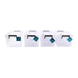 Discountershop Grote Plastic Opbergboxen - Set van 4 - Stapelbaar – 5 Liter - Klikdeksel - 26cm x 19cm x 16cm Discountershop Grote Plastic Opbergboxen - Set van 4 - Stapelbaar – 5 Liter - Klikdeksel - 26cm x 19cm x 16cm