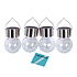 Elegant Solar Lamps Set for Garden Lighting - 4 Pieces - Silver - 9x6cm - Solar- 1.2V - Batteries Included Elegant Solar Lamps Set for Garden Lighting - 4 Pieces - Silver - 9x6cm - Solar- 1.2V - Batteries Included