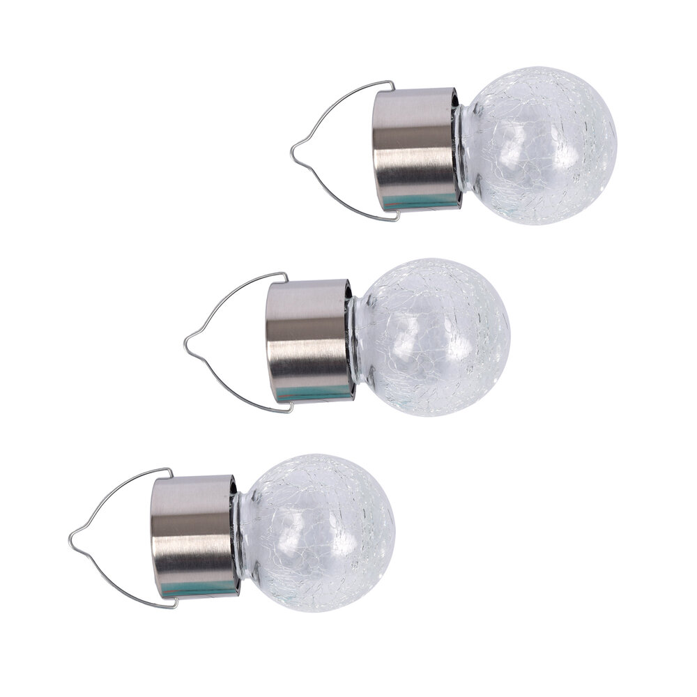 Discountershop Sierlijke Zonne-lampen Set voor Stemmige Tuinverlichting - 3 SOLAR Lampen – Zilver Discountershop Sierlijke Zonne-lampen Set voor Stemmige Tuinverlichting - 3 SOLAR Lampen – Zilver