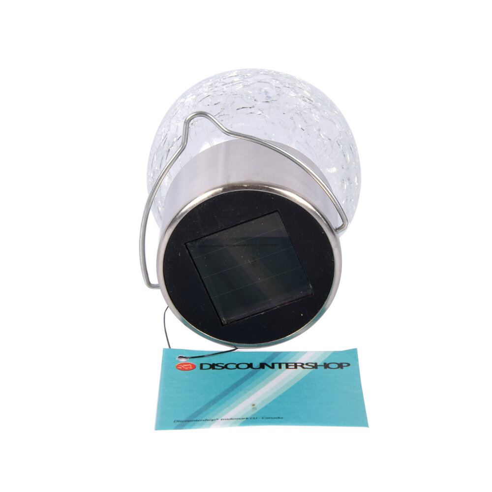 Discountershop 6 Pieces Atmospheric Solar Lamps - 9cmx6cm for Your Garden: Sustainable, Stylish and Efficient! Ni-MH 1.2V and incl. Batteries