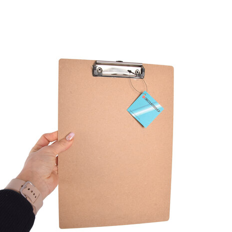 Discountershop Stylish Wooden Clipboards Set - 36 pieces - Wooden Clipboard in Beige Color - 31.5cm x 22.5cm
