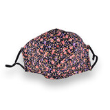 Discountershop Washable Face Masks in Black with Flowers - Fashionable Face Mask Fashion Flower - Double Layer - 100% Cotton Discountershop Washable Face Masks in Black with Flowers - Fashionable Face Mask Fashion Flower - Double Layer - 100% Cotton