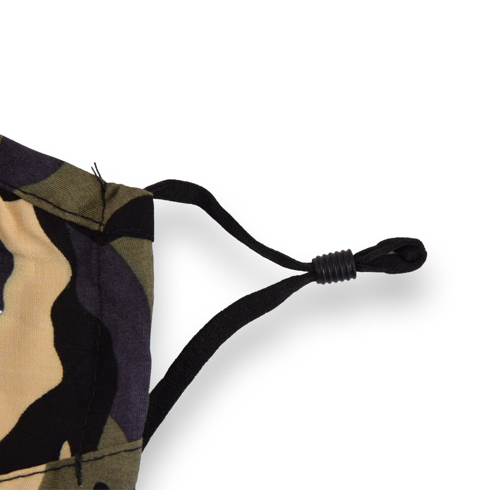 Discountershop Camouflage Washable Face Masks made of 100% Cotton - Comfort and Safety - Length 24cm - Width 15.5cm - Washable Face Masks