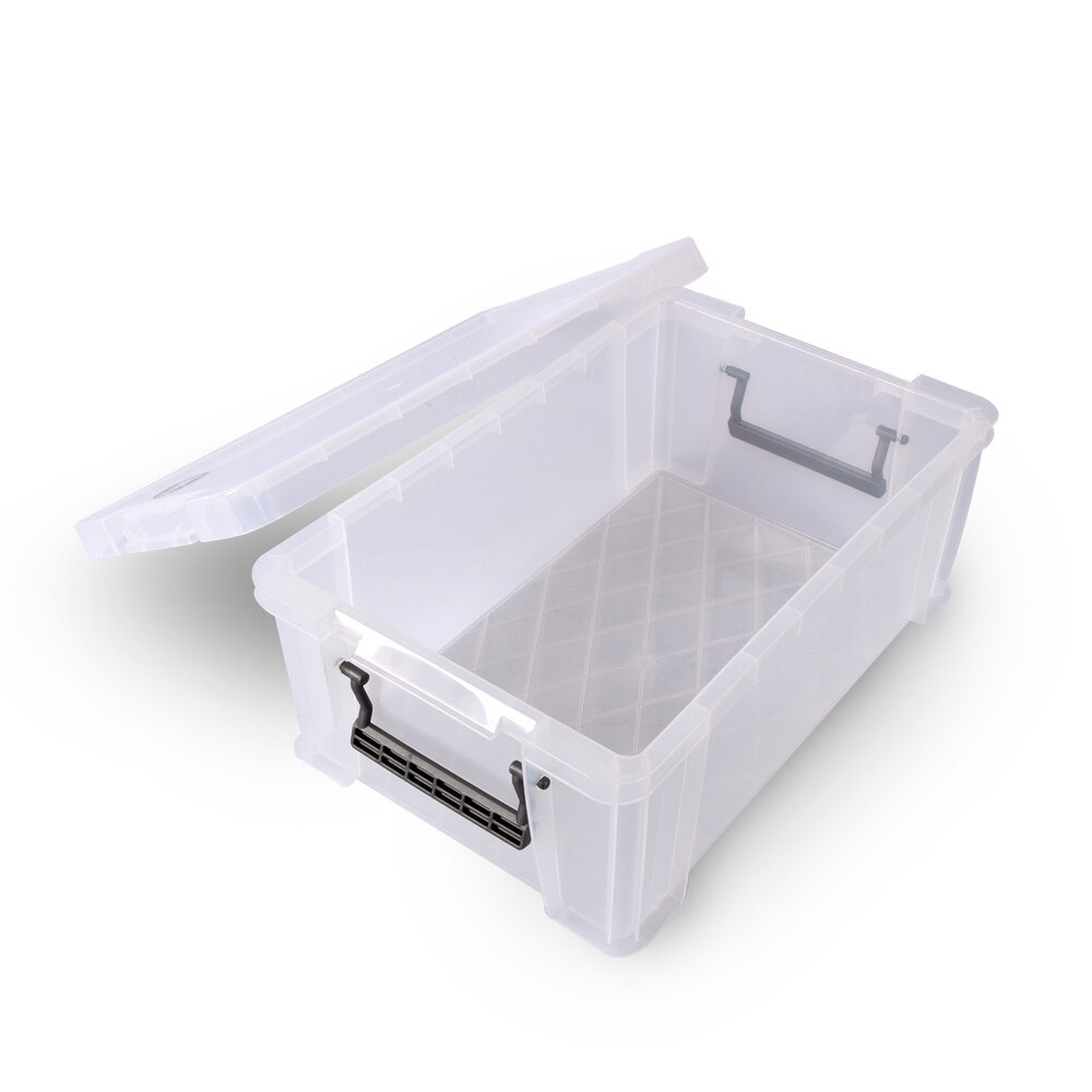 Discountershop Stijlvolle Witte Opbergdoos met Klikdeksel - 10L Kunststof Opbergcontainer | Opbergbox voor Kleding en Gereedschap Discountershop Stijlvolle Witte Opbergdoos met Klikdeksel - 10L Kunststof Opbergcontainer | Opbergbox voor Kleding en Gereedschap