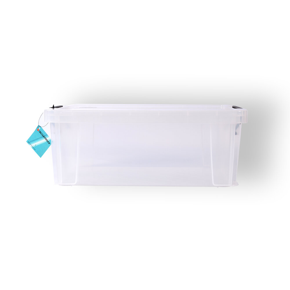 Discountershop Stijlvolle Witte Opbergdoos met Klikdeksel - 10L Kunststof Opbergcontainer | Opbergbox voor Kleding en Gereedschap Discountershop Stijlvolle Witte Opbergdoos met Klikdeksel - 10L Kunststof Opbergcontainer | Opbergbox voor Kleding en Gereedschap