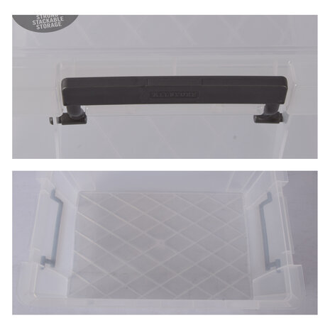 Discountershop Stijlvolle Witte Opbergdoos met Klikdeksel - 10L Kunststof Opbergcontainer | Opbergbox voor Kleding en Gereedschap Discountershop Stijlvolle Witte Opbergdoos met Klikdeksel - 10L Kunststof Opbergcontainer | Opbergbox voor Kleding en Gereedschap