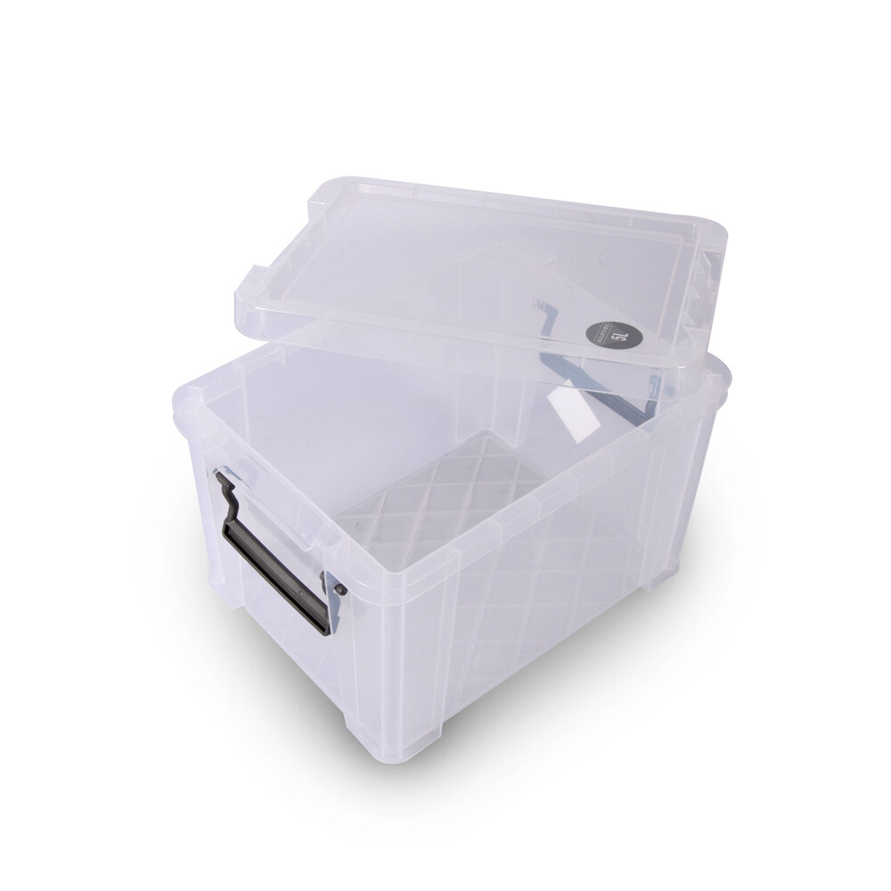 Discountershop Stylish White Storage Box with Click Lid - 5L Plastic Storage Container | Storage box for Clothing and Tools Discountershop Stylish White Storage Box with Click Lid - 5L Plastic Storage Container | Storage box for Clothing and Tools