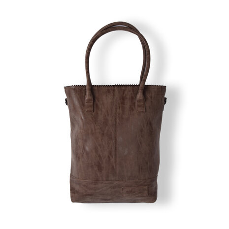 Bicky Bernard  Stylish Brown Shoulder Bag Women with Small Purse - Bicky Bernard - Polyester - 35x10x39cm - 13.6L - 3 Compartments