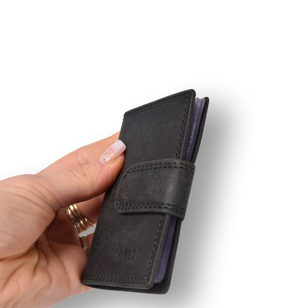 4 East Elegant RFID Wallet - Black - Women & Men - 4 East - Compact Size: 7cm x 1.5cm x 10cm - 14 credit card slots 4 East Elegant RFID Wallet - Black - Women & Men - 4 East - Compact Size: 7cm x 1.5cm x 10cm - 14 credit card slots