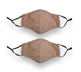 Discountershop Beige Fashion Face Masks | 24cm x 15.5cm | Set of 2 | 100% Cotton | Reusable and Washable Face Mask with Ear Loop | Anti-Dust and Pollen Protection Discountershop Beige Fashion Face Masks | 24cm x 15.5cm | Set of 2 | 100% Cotton | Reusable and Washable Face Mask with Ear Loop | Anti-Dust and Pollen Protection