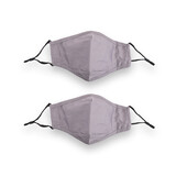 Discountershop 2-Pack Gray Cotton Reusable Face Masks | Fashionable & Protective | 24cm x 15.5cm | Comfortable for Sports and Leisure Discountershop 2-Pack Gray Cotton Reusable Face Masks | Fashionable & Protective | 24cm x 15.5cm | Comfortable for Sports and Leisure