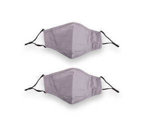 Discountershop 2-Pack Gray Cotton Reusable Face Masks | Fashionable & Protective | 24cm x 15.5cm | Comfortable for Sports and Leisure Discountershop 2-Pack Gray Cotton Reusable Face Masks | Fashionable & Protective | 24cm x 15.5cm | Comfortable for Sports and Leisure