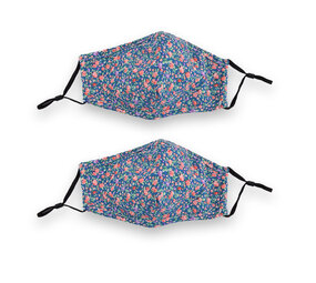 Discountershop Charming Blue Face Mask | 100% Cotton | Set of 2 | Reusable and Washable | Comfortable and Stylish | Suitable for Leisure and Protection Purpose Discountershop Charming Blue Face Mask | 100% Cotton | Set of 2 | Reusable and Washable | Comfortable and Stylish | Suitable for Leisure and Protection Purpose