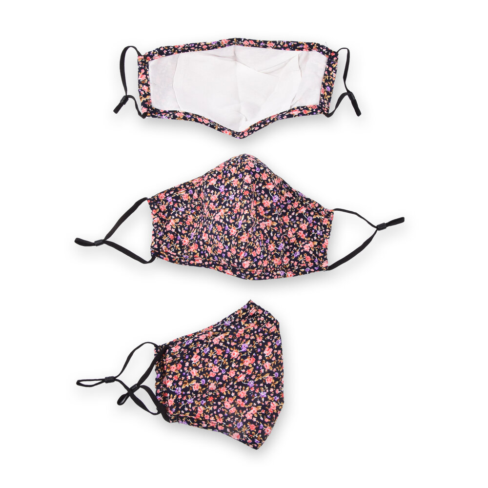 Discountershop Floral Noir Elegante Zwarte Katoenen Mondmaskers | 3 Stuks | Lengte 24 cm | Breedte 15.5m | Wasbaar en Herbruikbaar | Ideaal voor Stofbescherming en Dagelijks Gebruik Discountershop Floral Noir Elegante Zwarte Katoenen Mondmaskers | 3 Stuks | Lengte 24 cm | Breedte 15.5m | Wasbaar en Herbruikbaar | Ideaal voor Stofbescherming en Dagelijks Gebruik