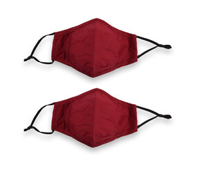 Discountershop Red Cotton Reusable Face Masks | Set of 2 | Fashionable and Protective Face Mask | Unisex Use | For Protection Against Dust and Pollen Discountershop Red Cotton Reusable Face Masks | Set of 2 | Fashionable and Protective Face Mask | Unisex Use | For Protection Against Dust and Pollen