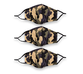 Discountershop Reusable Camouflage Face Masks | Set of 3 | 24 x 15.5 cm | Cotton Protective Face Masks for Unisex Use | Washable and Fashionable Discountershop Reusable Camouflage Face Masks | Set of 3 | 24 x 15.5 cm | Cotton Protective Face Masks for Unisex Use | Washable and Fashionable