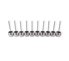 Discountershop Set of 10 Silver Toilet Brushes with Holders | Stainless Steel | 10.5cm x 12m x 36cm | Hygienic Silicone Toilet Brush | Sturdy Handle | Deep Cleaning and Premium Bathroom Accessory Discountershop Set of 10 Silver Toilet Brushes with Holders | Stainless Steel | 10.5cm x 12m x 36cm | Hygienic Silicone Toilet Brush | Sturdy Handle | Deep Cleaning and Premium Bathroom Accessory