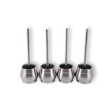 Discountershop 4x Silver Toilet Brushes with Free-standing Holders | Stainless Steel | 10.5cm x 12m x 36cm | Premium Bathroom Accessories | Maximum Hygiene With Timeless Design | Provides Deep Cleaning Discountershop 4x Silver Toilet Brushes with Free-standing Holders | Stainless Steel | 10.5cm x 12m x 36cm | Premium Bathroom Accessories | Maximum Hygiene With Timeless Design | Provides Deep Cleaning
