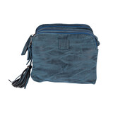 Bicky Bernard  Navy Crossbodytas met Handige Creditcardhouder - Bicky Bernard - 19.5x13x15.5cm - Lichtgewicht - Inclusief 6 Vakken, 7 Creditcardvakjes en 1 Ritssluiting Bicky Bernard  Navy Crossbodytas met Handige Creditcardhouder - Bicky Bernard - 19.5x13x15.5cm - Lichtgewicht - Inclusief 6 Vakken, 7 Creditcardvakjes en 1 Ritssluiting