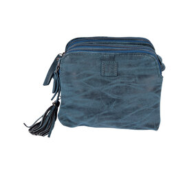 Bicky Bernard  Navy Crossbody Bag with Handy Credit Card Holder - Bicky Bernard - 19.5x13x15.5cm - Lightweight - Includes 6 Compartments, 7 Credit Card Pockets and 1 Zipper Bicky Bernard  Navy Crossbody Bag with Handy Credit Card Holder - Bicky Bernard - 19.5x13x15.5cm - Lightweight - Includes 6 Compartments, 7 Credit Card Pockets and 1 Zipper