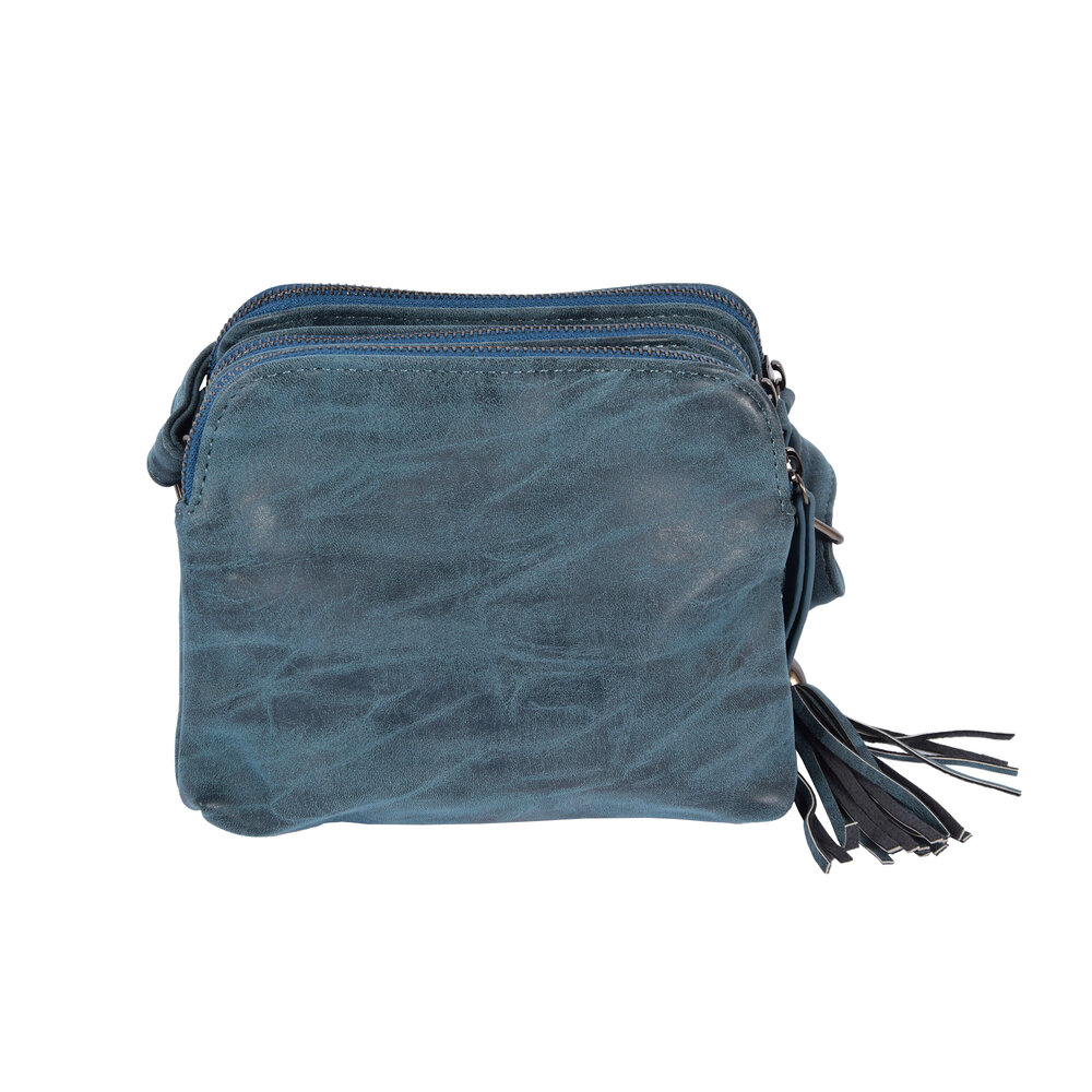 Bicky Bernard Navy Crossbody Bag with Handy Credit Card Holder - Bicky Bernard - 19.5x13x15.5cm - Lightweight - Includes 6 Compartments, 7 Credit Card Pockets and 1 Zipper Bicky Bernard Navy Crossbody Bag with Handy Credit Card Holder - Bicky Bernard - 19.5x13x15.5cm - Lightweight - Includes 6 Compartments, 7 Credit Card Pockets and 1 Zipper