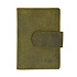 Creditcardhouder - 14 Pasjes - Echt Leder - RFID-Bescherming Pasjeshouder -  10cm x 7cm x 1.5cm - Olijf Creditcardhouder - 14 Pasjes - Echt Leder - RFID-Bescherming Pasjeshouder -  10cm x 7cm x 1.5cm - Olijf
