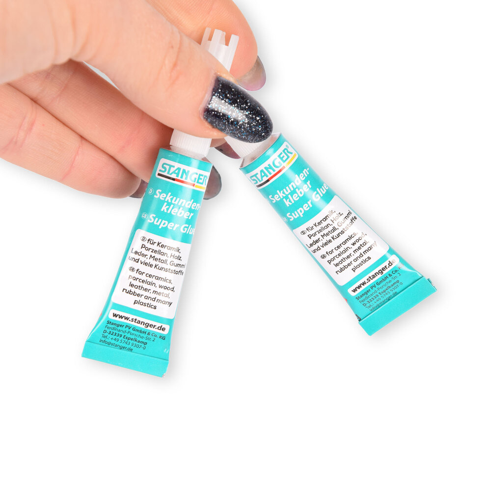 Discountershop Strong and Fast Drying Glue for Plastics and More - Green, 18g Set of 6 Tubes Discountershop Strong and Fast Drying Glue for Plastics and More - Green, 18g Set of 6 Tubes