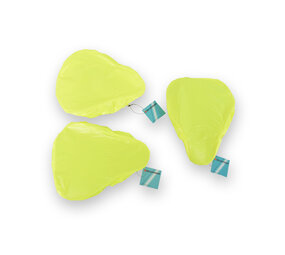 Discountershop Neon Groene Zadelhoes Fiets - Zadeldekje Zadelbeschermer - 3 Stuks - Met Reflecterende Strepen - Groen Neon - Plastic - 22cm x 4.4cm Discountershop Neon Groene Zadelhoes Fiets - Zadeldekje Zadelbeschermer - 3 Stuks - Met Reflecterende Strepen - Groen Neon - Plastic - 22cm x 4.4cm