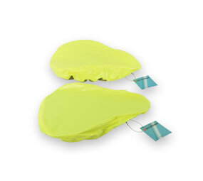 Discountershop Fiets Zadelhoes Groen Neon - Zadeldekje Zadelbeschermer - Set van 2 - Reflecterende Strepen - 22cmx4.4cm Discountershop Fiets Zadelhoes Groen Neon - Zadeldekje Zadelbeschermer - Set van 2 - Reflecterende Strepen - 22cmx4.4cm