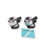 Discountershop Zilveren en Zwarte Mini Fietsbel Set - Luide Fietsbeltoon - Fietsaccessoires - 6cm x 5cm x 3cm - 2 Fietsbellen Meegeleverd