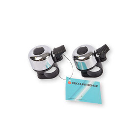 Discountershop Zilveren en Zwarte Mini Fietsbel Set - Luide Fietsbeltoon - Fietsaccessoires - 6cm x 5cm x 3cm - 2 Fietsbellen Meegeleverd Discountershop Zilveren en Zwarte Mini Fietsbel Set - Luide Fietsbeltoon - Fietsaccessoires - 6cm x 5cm x 3cm - 2 Fietsbellen Meegeleverd