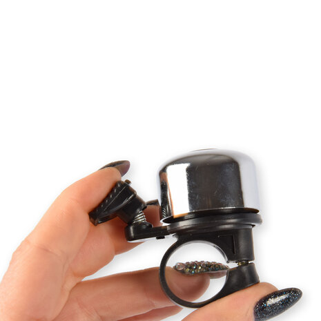 Discountershop Beautiful Silver & Black Mini Bicycle Bells Assortment - Loud Bicycle Ringtone - Bicycle Accessories - 3 Bells Discountershop Beautiful Silver & Black Mini Bicycle Bells Assortment - Loud Bicycle Ringtone - Bicycle Accessories - 3 Bells