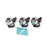 Discountershop Fraaie Zilver & Zwart Mini Fietsbellen Assortiment - Luide Fietsbeltoon - Fietsaccessoires - 3 Belletjes