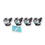 Discountershop Aluminium Fietsbel Set - Luide Fietsbelgeluid - Fietsaccessoires - Hoogte: 6cm, Lengte: 5cm, Breedte: 3cm