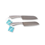 Discountershop Kwalitatieve Zilveren Santokumessen - Onmisbaar voor de Echte Chefkok - 2 Stuks - Afmetingen: 31.5cm x 4.4cm x 1.5cm Discountershop Kwalitatieve Zilveren Santokumessen - Onmisbaar voor de Echte Chefkok - 2 Stuks - Afmetingen: 31.5cm x 4.4cm x 1.5cm