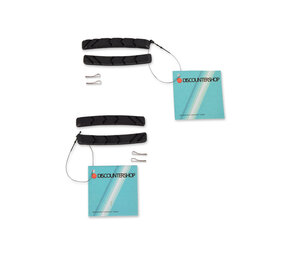 Discountershop Essential Bicycle Brake Pads Set - Black & Silver - Lightweight - 1cm Width - 7.2cm Length Discountershop Essential Bicycle Brake Pads Set - Black & Silver - Lightweight - 1cm Width - 7.2cm Length
