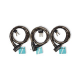 Discountershop Robust Anti-theft Bicycle Lock Set in Black - 3 Pieces Metal and Plastic Cable Locks - 80cm Long Discountershop Robust Anti-theft Bicycle Lock Set in Black - 3 Pieces Metal and Plastic Cable Locks - 80cm Long