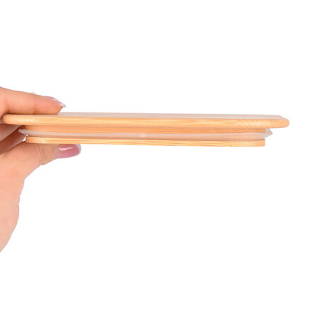 Discountershop Keep Your Food Fresh & Stylish: 0.64L - Glass Food Container with Bamboo Lid - 18cmx13cmx6cm Discountershop Keep Your Food Fresh & Stylish: 0.64L - Glass Food Container with Bamboo Lid - 18cmx13cmx6cm