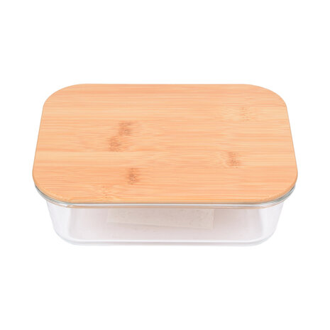 Discountershop Rechthoekig Transparant Vershoudbakje voor Gezonde Maaltijden - 22cm x 17cm x 7.5cm - Vaatwasser- en Magnetronbestendig - 1520ml