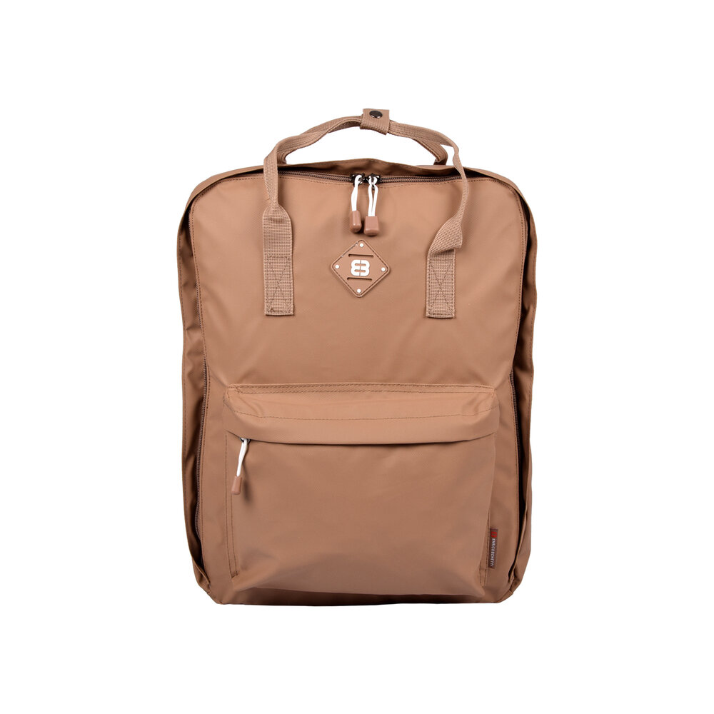 Enrico Benetti Taupe Backpack: Spacious, Functional & Perfect with Laptop compartment by Enrico Benetti - 43cmx30cmx10cm - 2 incl. laptop compartment and 1 compartment with zipper Enrico Benetti Taupe Backpack: Spacious, Functional & Perfect with Laptop compartment by Enrico Benetti - 43cmx30cmx10cm - 2 incl. laptop compartment and 1 compartment with zipper