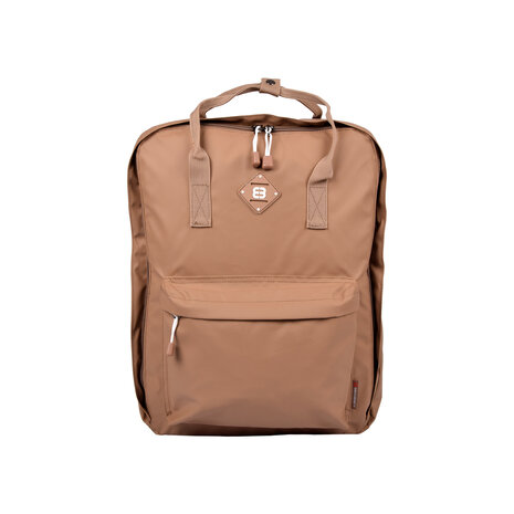 Enrico Benetti Taupe Backpack: Spacious, Functional & Perfect with Laptop compartment by Enrico Benetti - 43cmx30cmx10cm - 2 incl. laptop compartment and 1 compartment with zipper Enrico Benetti Taupe Backpack: Spacious, Functional & Perfect with Laptop compartment by Enrico Benetti - 43cmx30cmx10cm - 2 incl. laptop compartment and 1 compartment with zipper