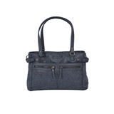 Bicky Bernard  Navy Bags: Shoulder Bag - Bicky Bernard - 32x12x21cm - PU Material - Fashionable Handbag Bicky Bernard  Navy Bags: Shoulder Bag - Bicky Bernard - 32x12x21cm - PU Material - Fashionable Handbag