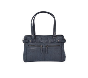 Bicky Bernard  Navy Bags: Shoulder Bag - Bicky Bernard - 32x12x21cm - PU Material - Fashionable Handbag Bicky Bernard  Navy Bags: Shoulder Bag - Bicky Bernard - 32x12x21cm - PU Material - Fashionable Handbag