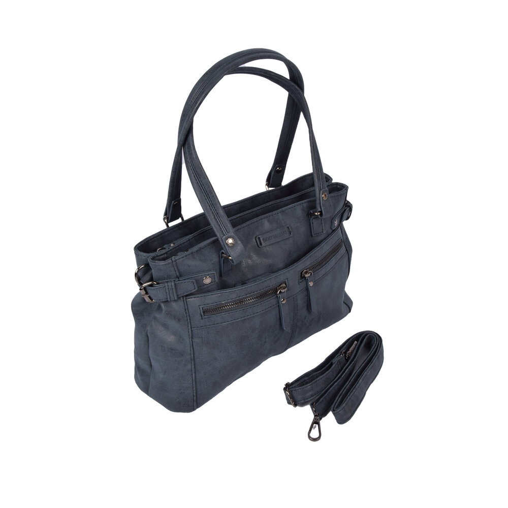 Bicky Bernard Navy Bags: Shoulder Bag - Bicky Bernard - 32x12x21cm - PU Material - Fashionable Handbag Bicky Bernard Navy Bags: Shoulder Bag - Bicky Bernard - 32x12x21cm - PU Material - Fashionable Handbag