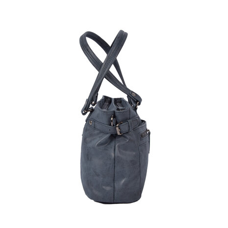 Bicky Bernard  Navy Tassen: Schoudertas - Bicky Bernard - 32x12x21cm - PU Materiaal - Modieuze Handtas Bicky Bernard  Navy Tassen: Schoudertas - Bicky Bernard - 32x12x21cm - PU Materiaal - Modieuze Handtas