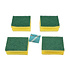 4x Efficient Cleaning with Sanding Pads and Sponge - 9cmx7cmx4.5cm - Colored Scouring Pads - Kitchen Sponge - Dishwashing Sponge 4x Efficient Cleaning with Sanding Pads and Sponge - 9cmx7cmx4.5cm - Colored Scouring Pads - Kitchen Sponge - Dishwashing Sponge
