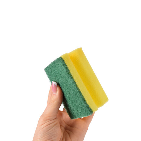 Discountershop Nieuwe Gekleurde Schuurlapjes Set - Groen & Geel | Polyester - 2 Sets (8 stuks) - 9cmx7cmx4.5cm Discountershop Nieuwe Gekleurde Schuurlapjes Set - Groen & Geel | Polyester - 2 Sets (8 stuks) - 9cmx7cmx4.5cm