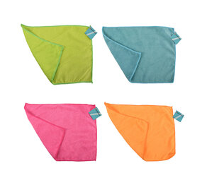 Discountershop High-quality Microfiber Dishcloths - Set of 4 - Assortment Colors - Made of Polyester - Dimensions 40x29cm - Cleaning products Discountershop High-quality Microfiber Dishcloths - Set of 4 - Assortment Colors - Made of Polyester - Dimensions 40x29cm - Cleaning products