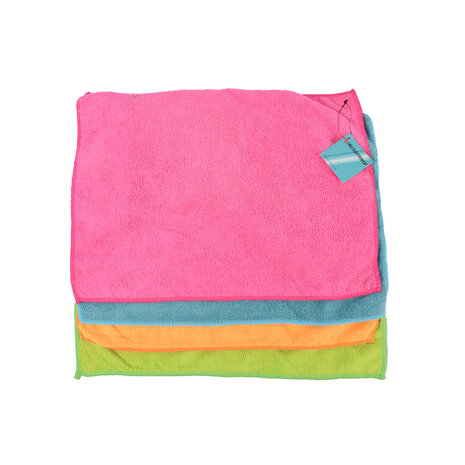 Discountershop Kwalitatieve Microvezel Vaatdoekjes - Set van 4 - Assortiment Kleuren - Gemaakt van Polyester - Afmetingen 40x29cm – Schoonmaakproducten Discountershop Kwalitatieve Microvezel Vaatdoekjes - Set van 4 - Assortiment Kleuren - Gemaakt van Polyester - Afmetingen 40x29cm – Schoonmaakproducten